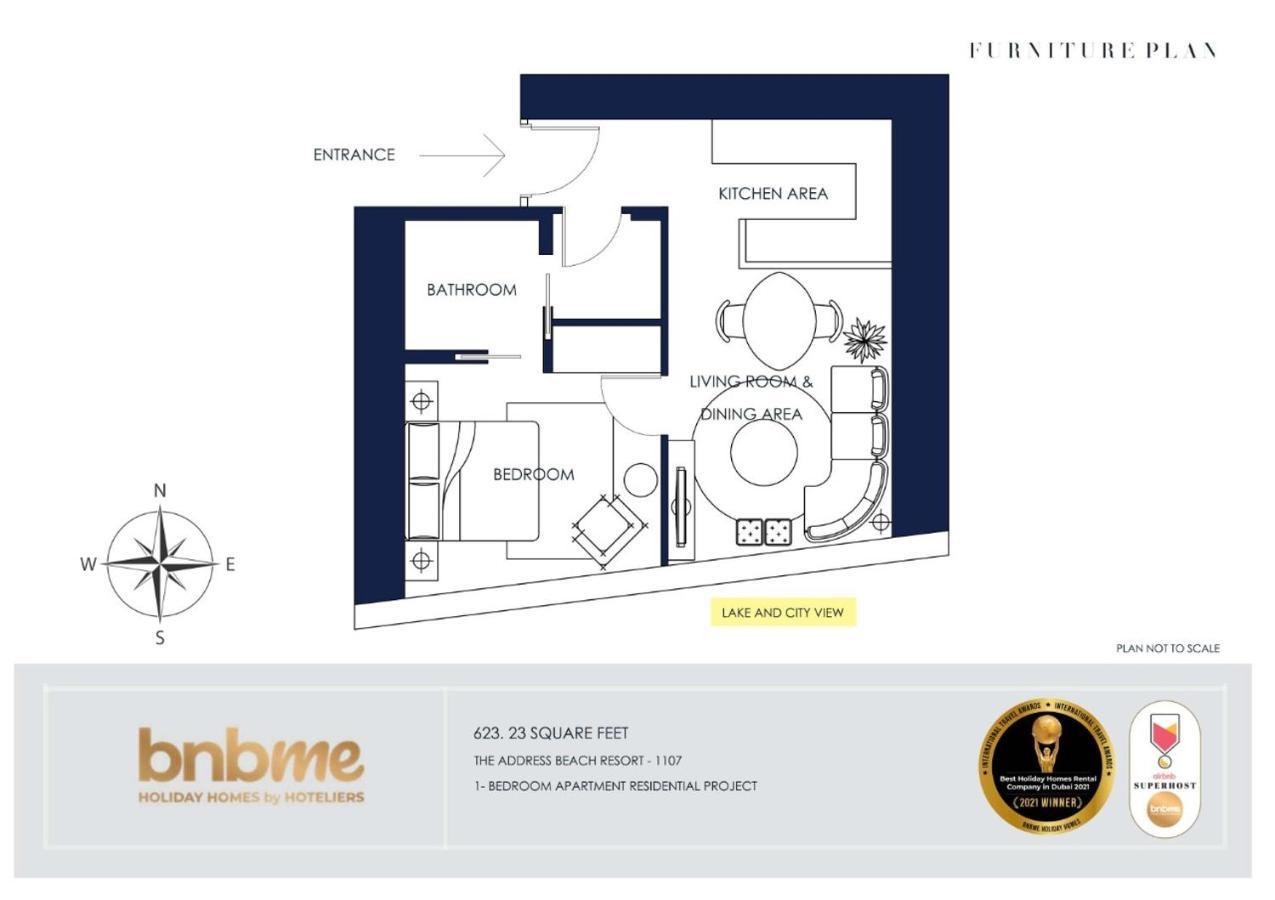 Bnbmehomes - Designer Apartment In Address Residences - 1107 ดูไบ ภายนอก รูปภาพ