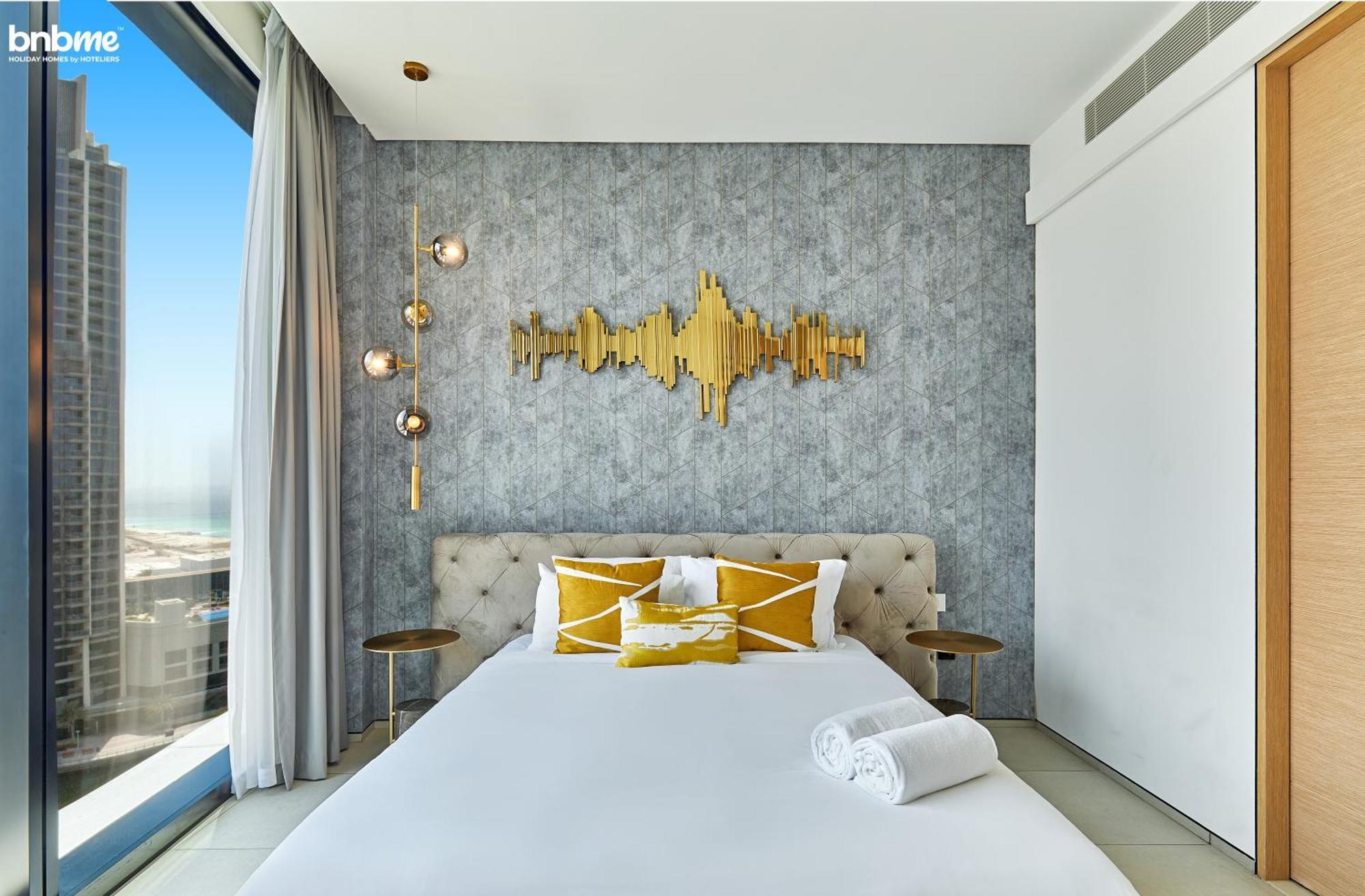 Bnbmehomes - Designer Apartment In Address Residences - 1107 ดูไบ ภายนอก รูปภาพ